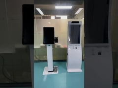 फास्ट फूड रेस्तरां के लिए मिनी कर्व्ड 23.6 इंच सेल्फ सर्विस कियोस्क टच स्क्रीन डिजाइन