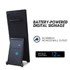 पोर्टेबल बैटरी विज्ञापन डिस्प्ले प्लेयर 32 इंच एलसीडी डिजिटल साइनेज कियोस्क