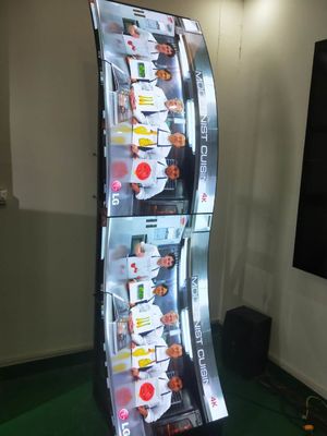 OLED 55 &quot;1920x1080 400cd / m2 तल स्टैंड एडवरटाइजिंग प्लेयर