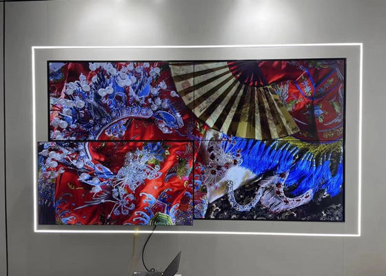 49in 1920x1080 3.5mm बेज़ल मल्टी पैनल वीडियो वॉल स्प्लिट टीवी 4K LCD